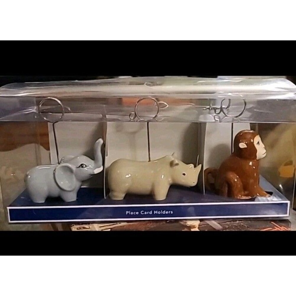 Pier 1 Safari Animal Place Card Holders Set of 6